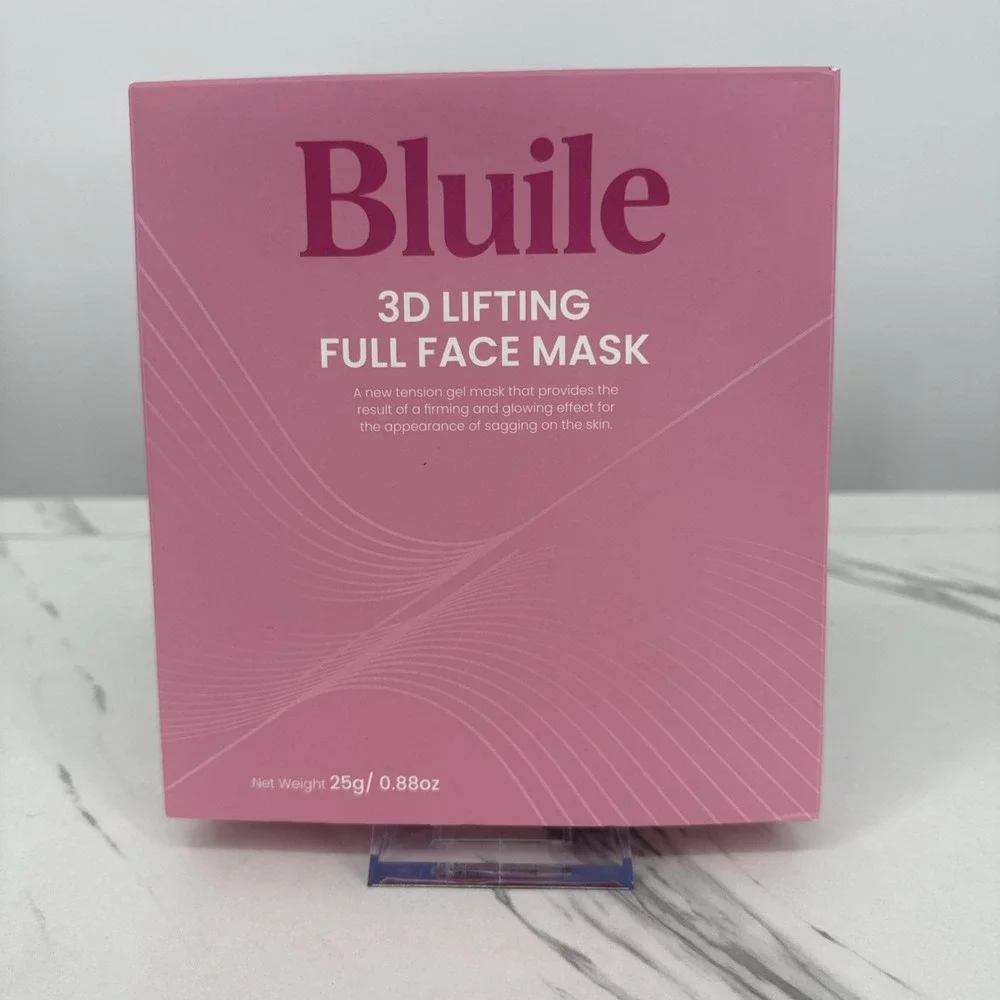 Bluile 3D Lifting Full Face Mask Tension Gel Firming Collagen K-Beauty 4 Masks